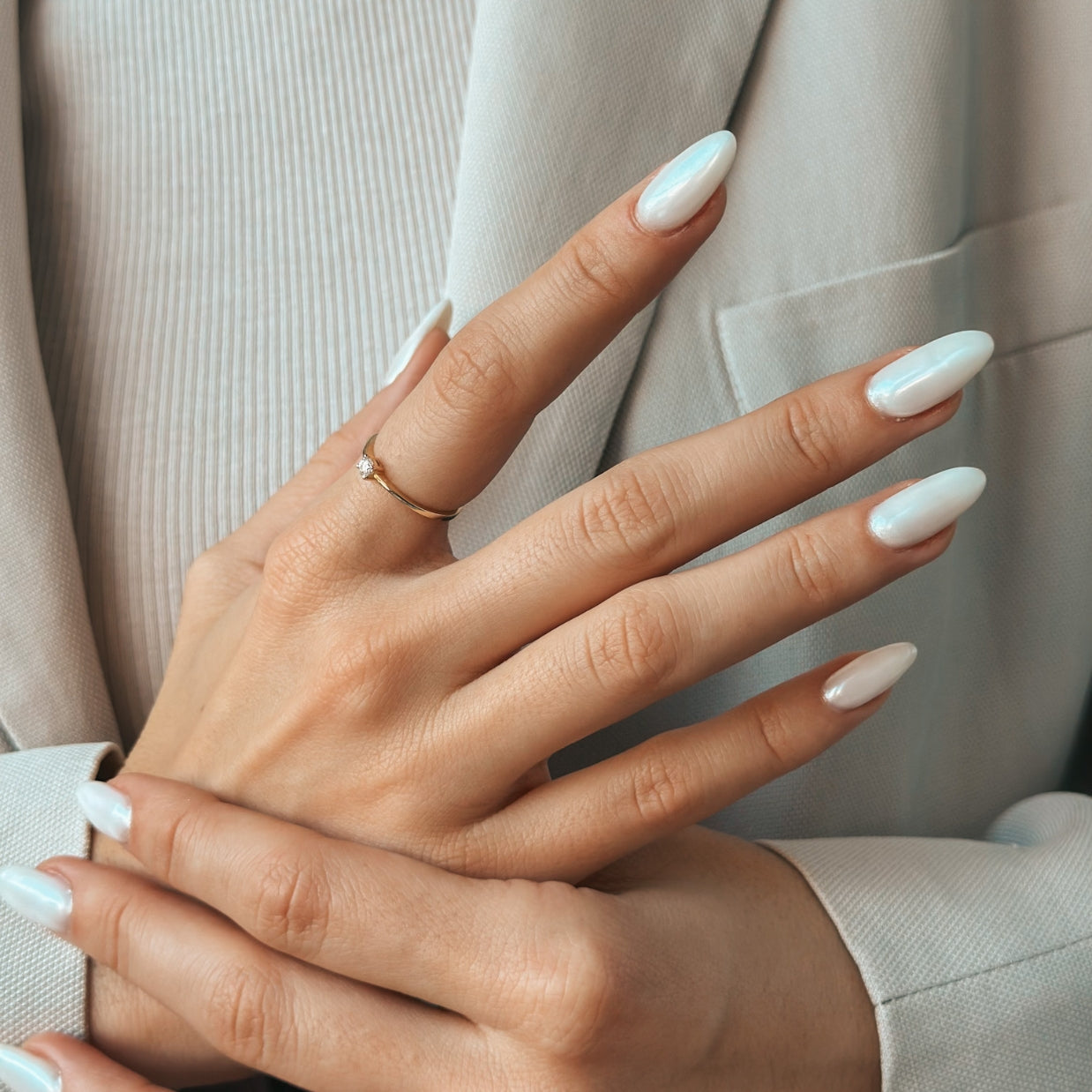 Inel din aur Timeless - Diamant 0.1 CT - Indira