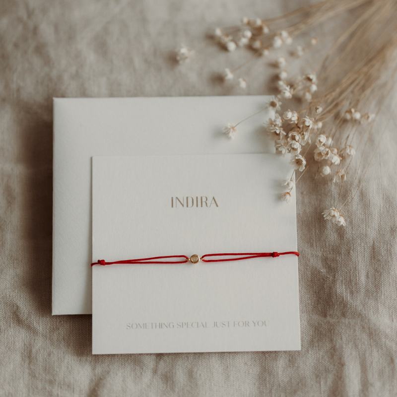 Stříbrný náramek Birthstone Golden December - Modrý Topaz - Indira