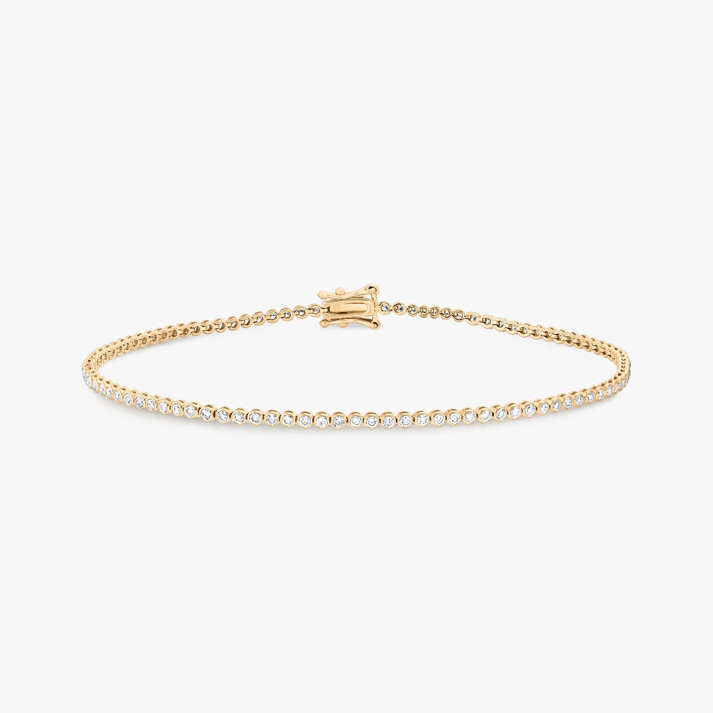 Náramek z 14K žlutého zlata Little Tennis - Diamanty