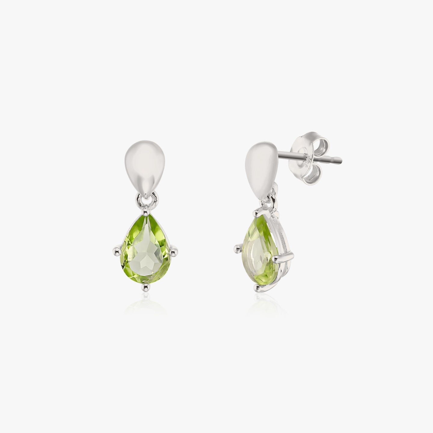 Cercei din argint Kaylee - Peridot - Indira
