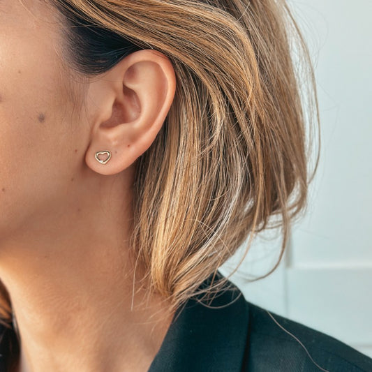 Cercei din aur Forever In Love - Diamante Naturale - Indira