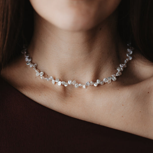 Colier din aur galben Golden Brielle - Perle naturale