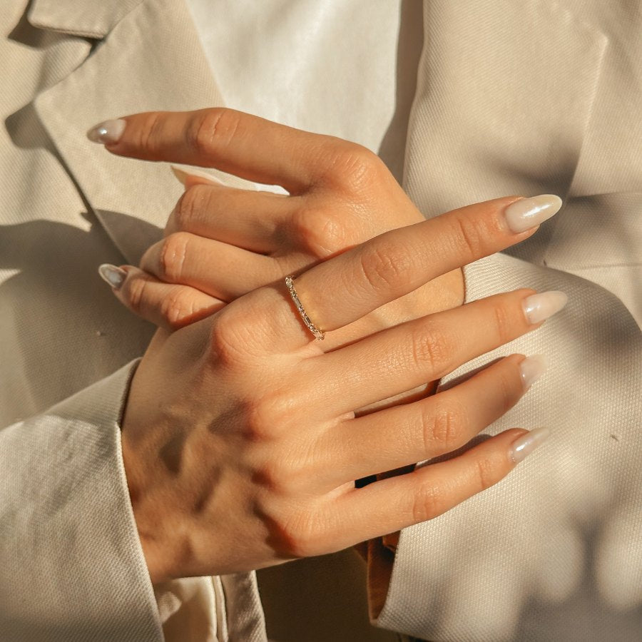 Stříbrný prsten Baguette - Zirkon - Indira