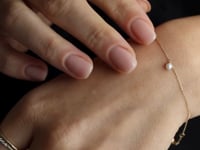 Bratara din aur Daphne - Perle Naturale, Zirconiu