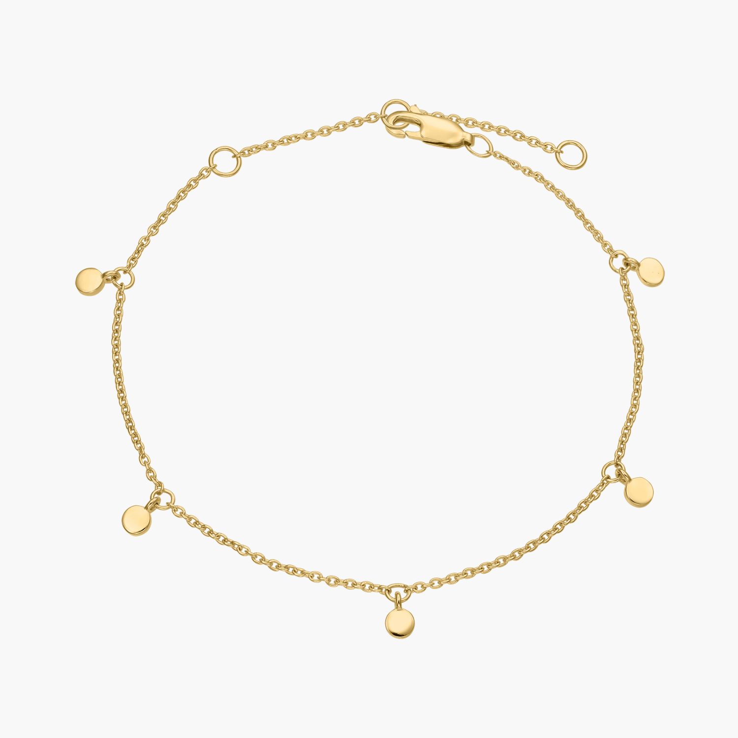Stříbrný náramek Golden Allegra - Indira