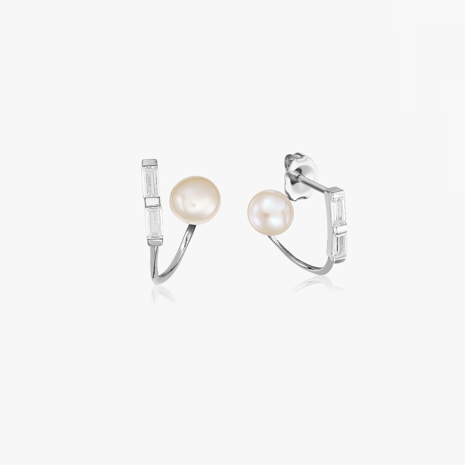 Cercei din argint Peekaboo - Perle Naturale - Indira