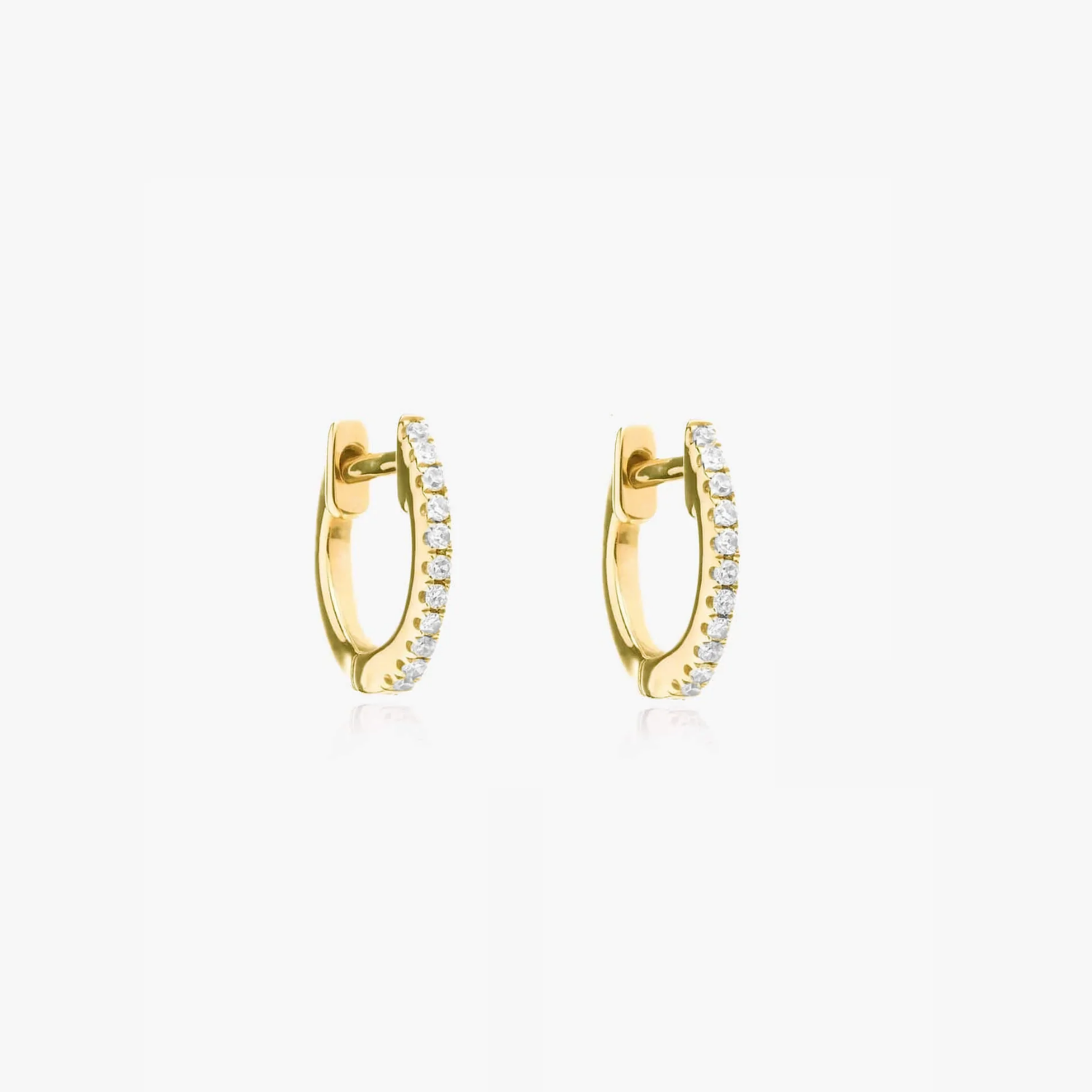 Cercei din argint Sadie Golden - Zirconiu - Indira