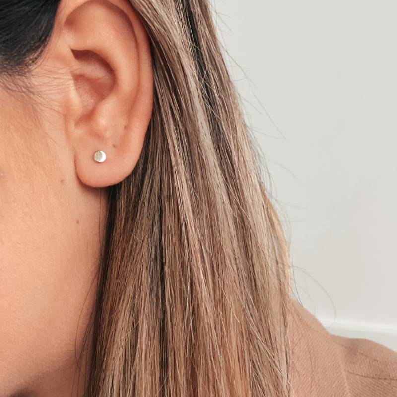 Zlaté náušnice Gold Button - Indira