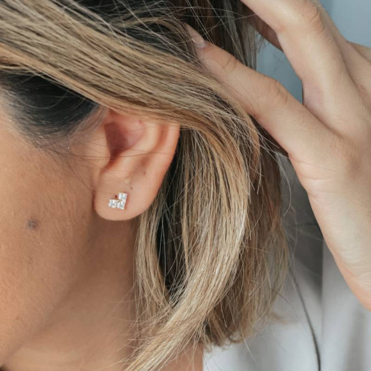 Zlaté náušnice Love Sparkle – Indira