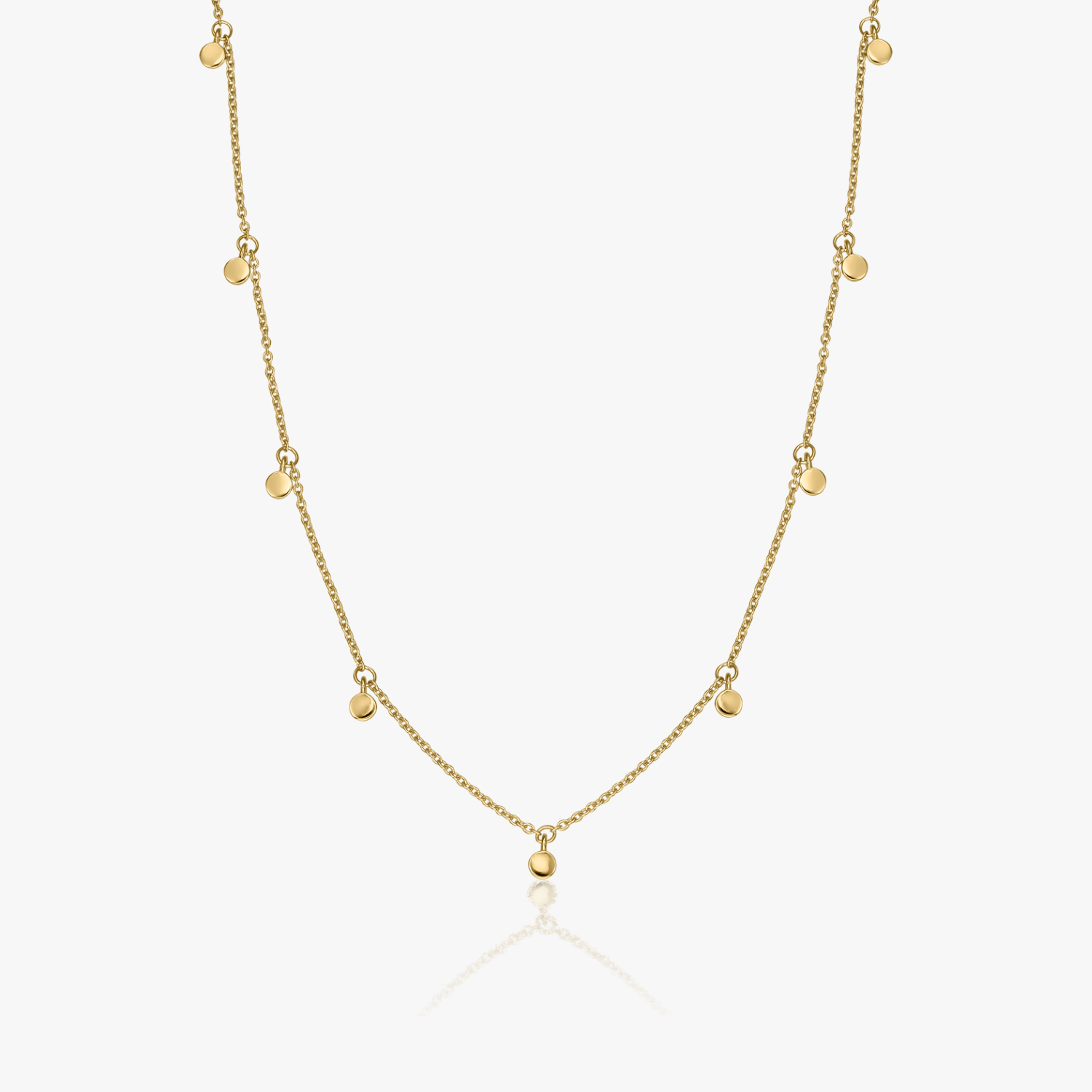 Stříbrný náhrdelník Golden Allegra - Indira