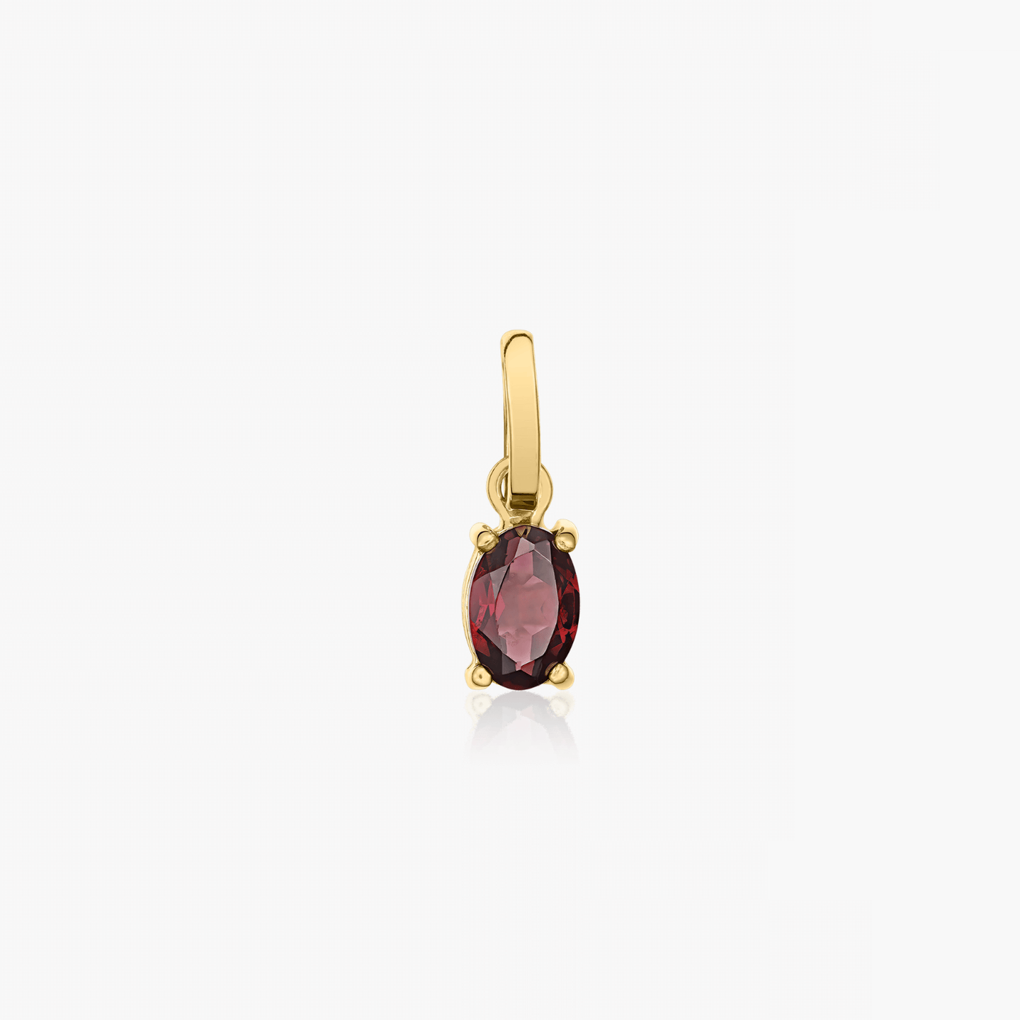 Pandantiv din aur Red Sparkle - Rodolit - Indira