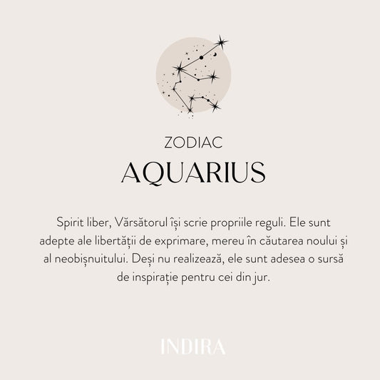 Stříbrný náhrdelník Silver Zodiac - Aquarius - Indira