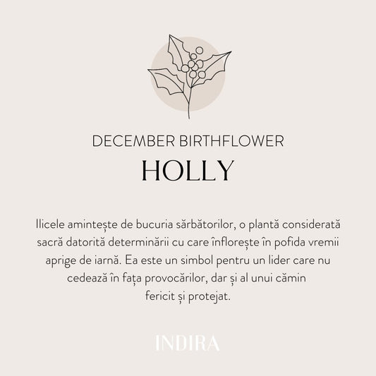 Přívěsek ze zlata Birth Flower - December Holly - Indira