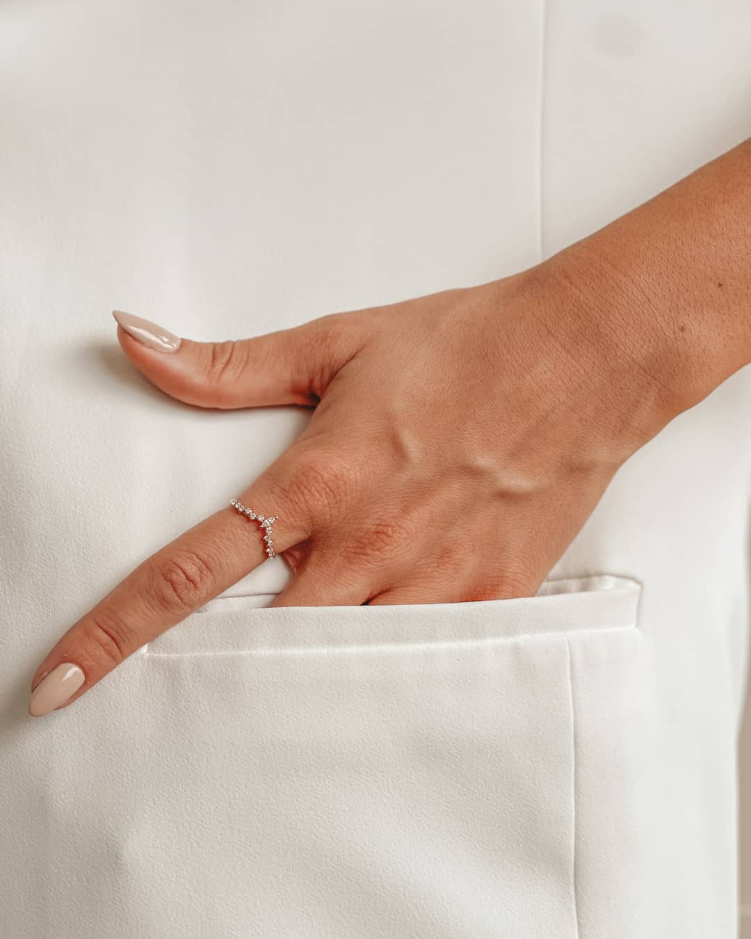 Inel din aur Éternité - Diamante - Indira