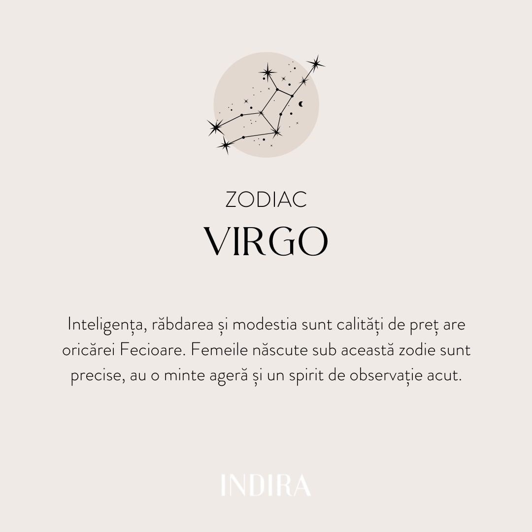 Stříbrný náhrdelník Silver Zodiac - Panna - Indira