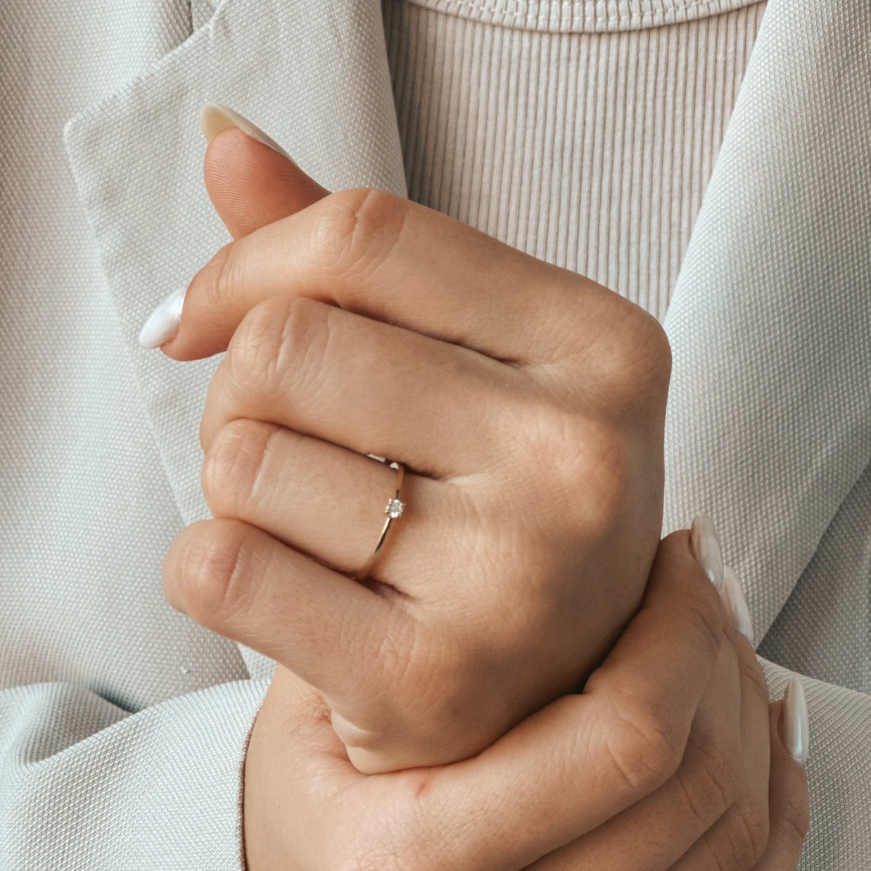 Zlatý prsten Timeless - Diamant 0,05 CT - Indira