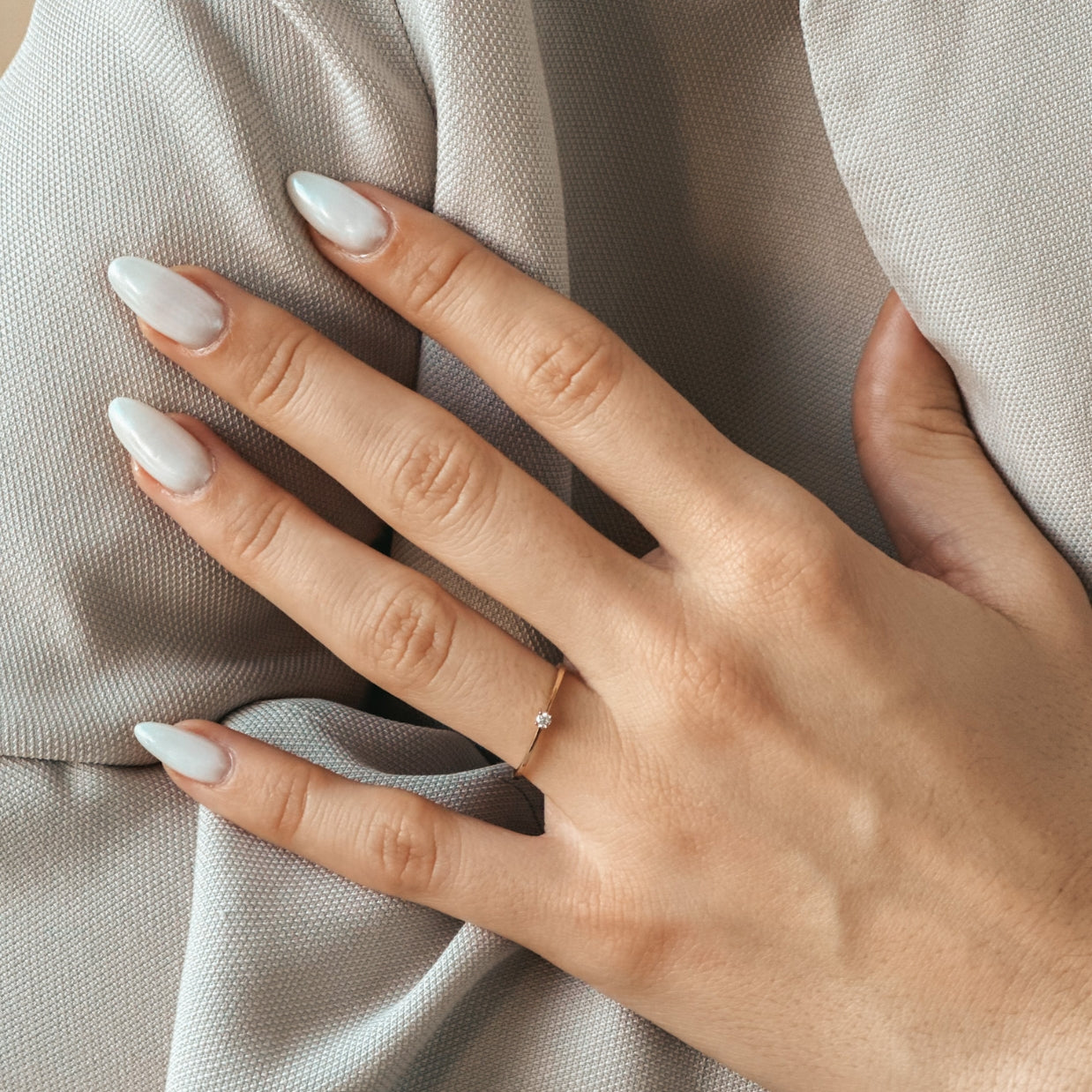 Inel din aur Timeless - Diamant 0.03 CT - Indira