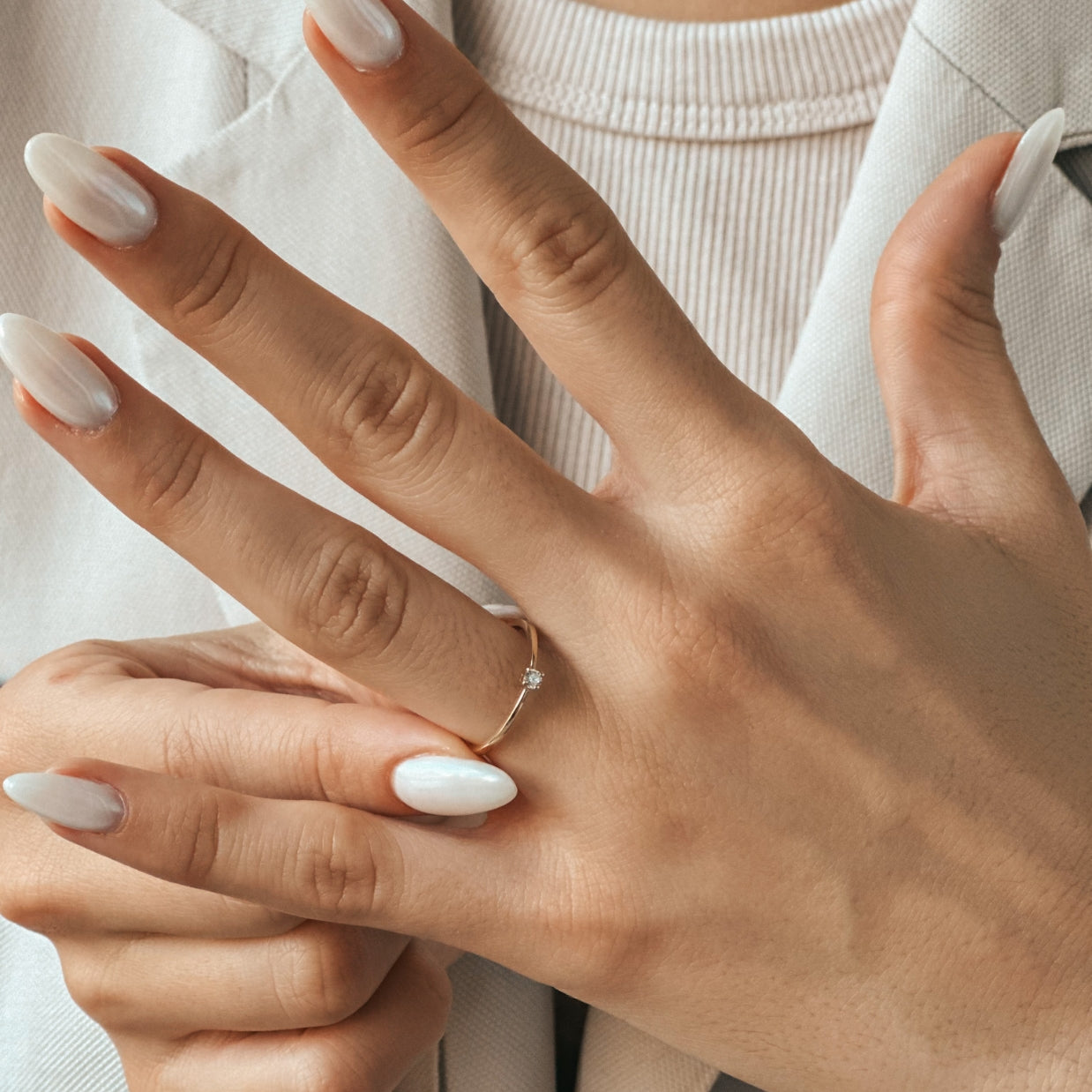 Zlatý prsten Timeless - Diamant 0,05 CT - Indira