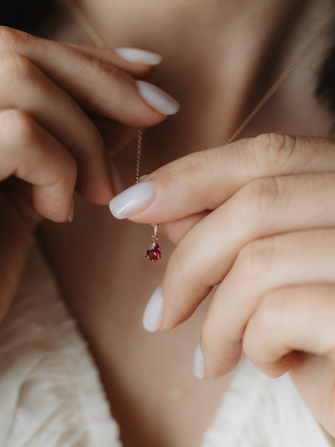 Přívěsek zlatý Birthstone únor - Ametyst