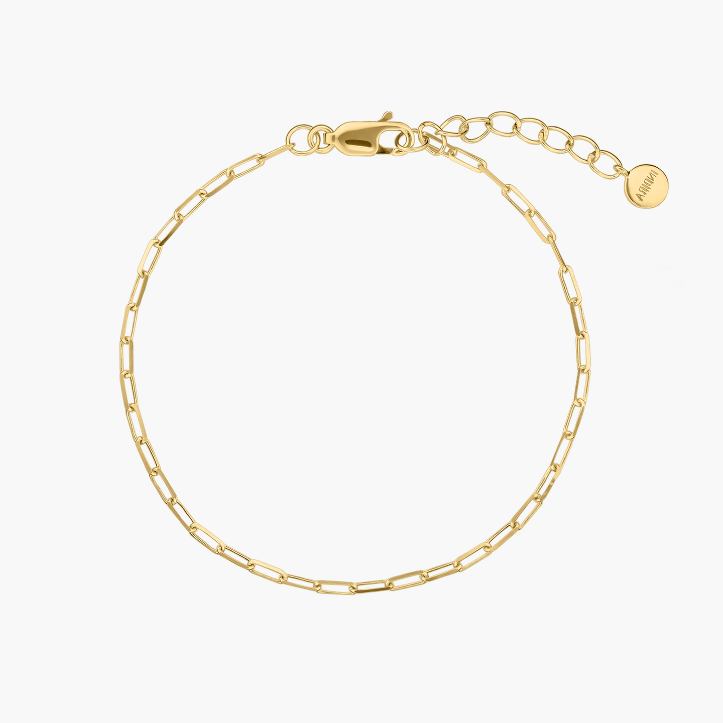 Stříbrný náramek Golden Paperclip - Indira