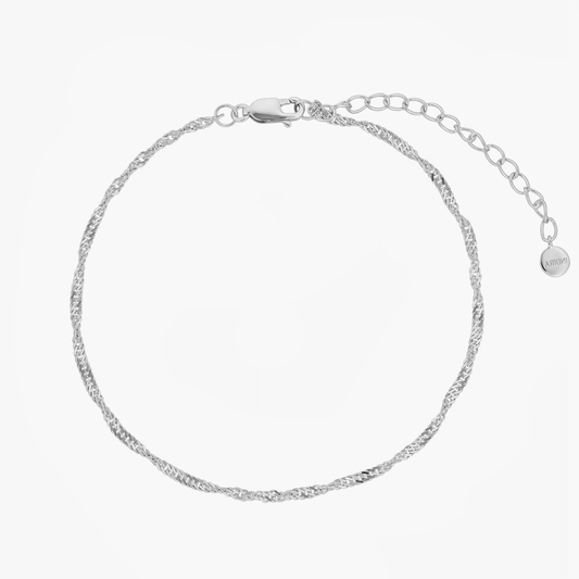 Bratara de picior din argint Singapore - Indira