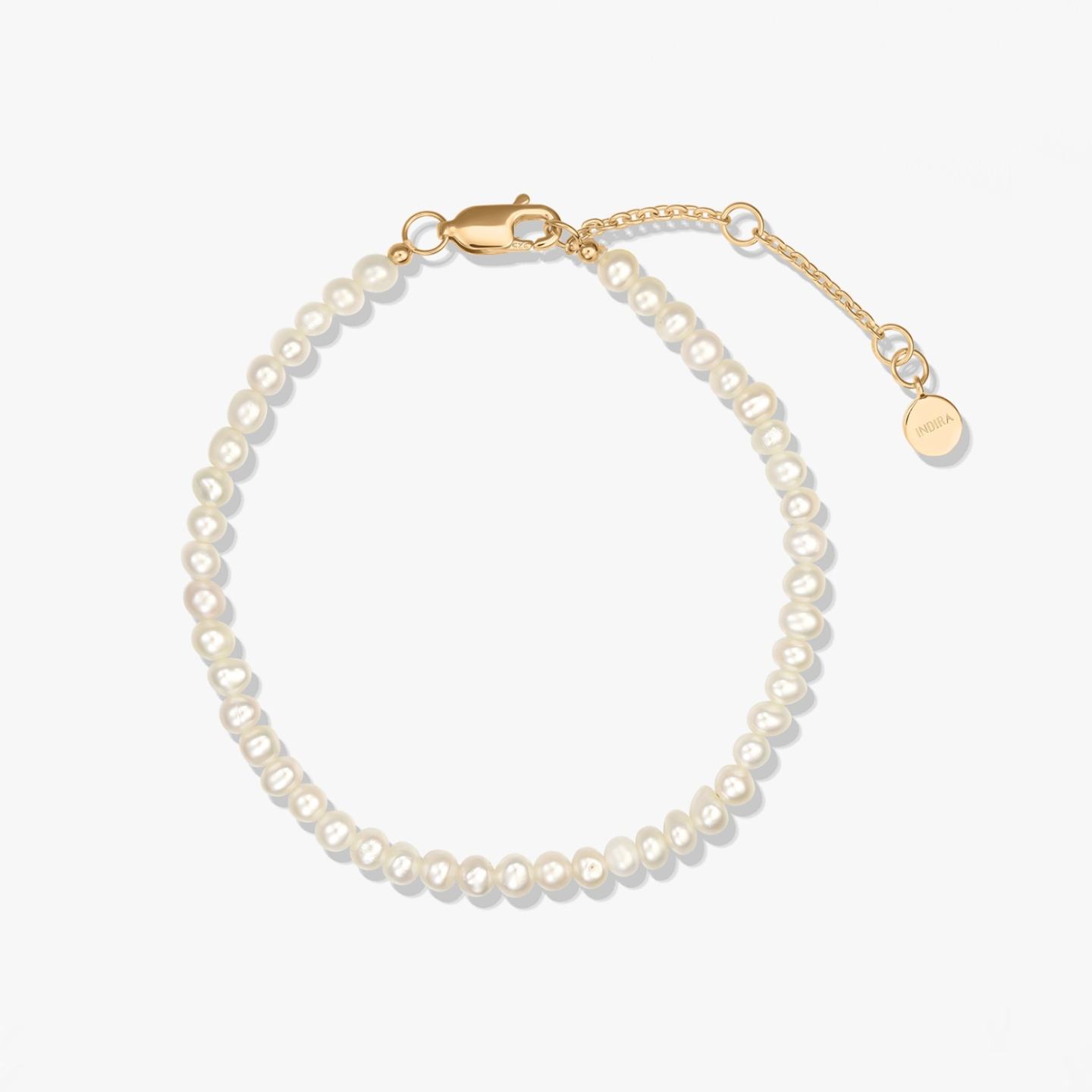 Bratara din argint Golden Finesse - Perle Naturale