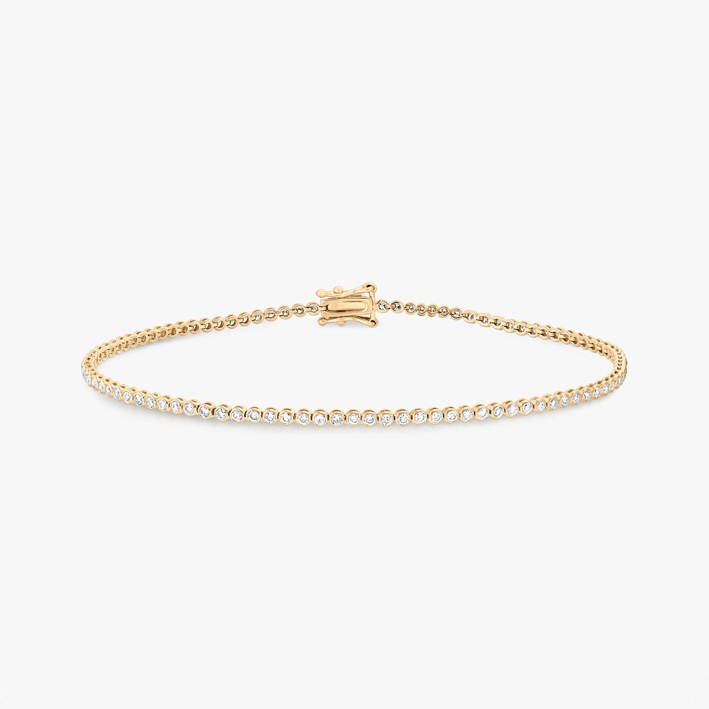 Náramek z 14K žlutého zlata Little Tennis - Diamanty