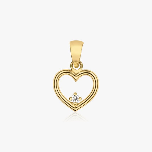 Zlatý přívěsek Open Heart - Indira
