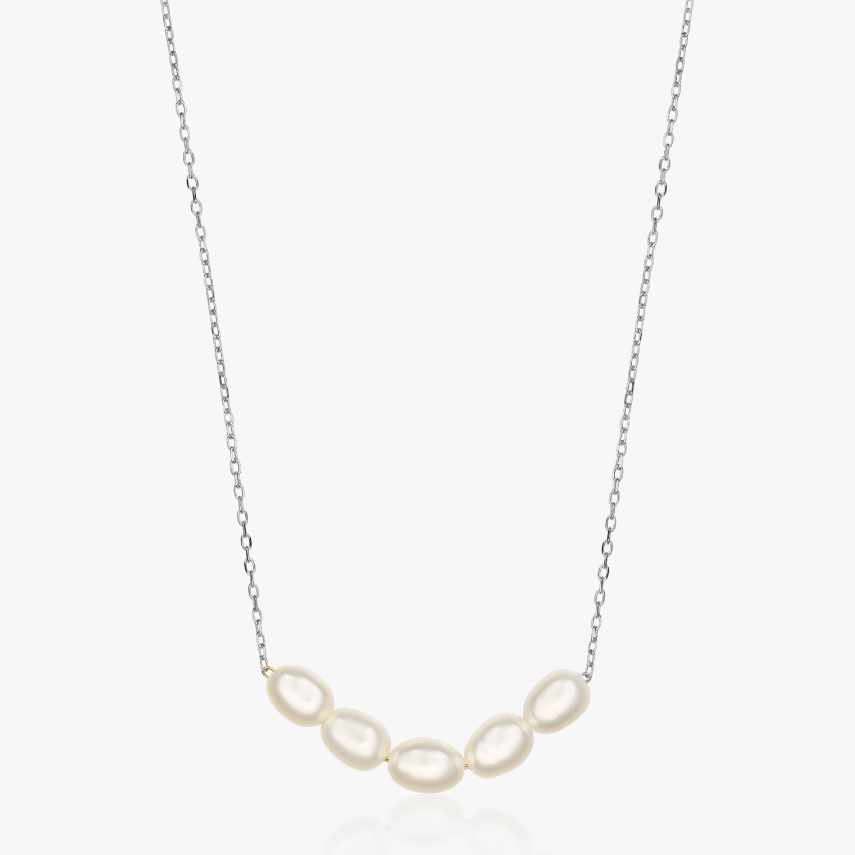 Colier din argint Maia - Perle Naturale - Indira