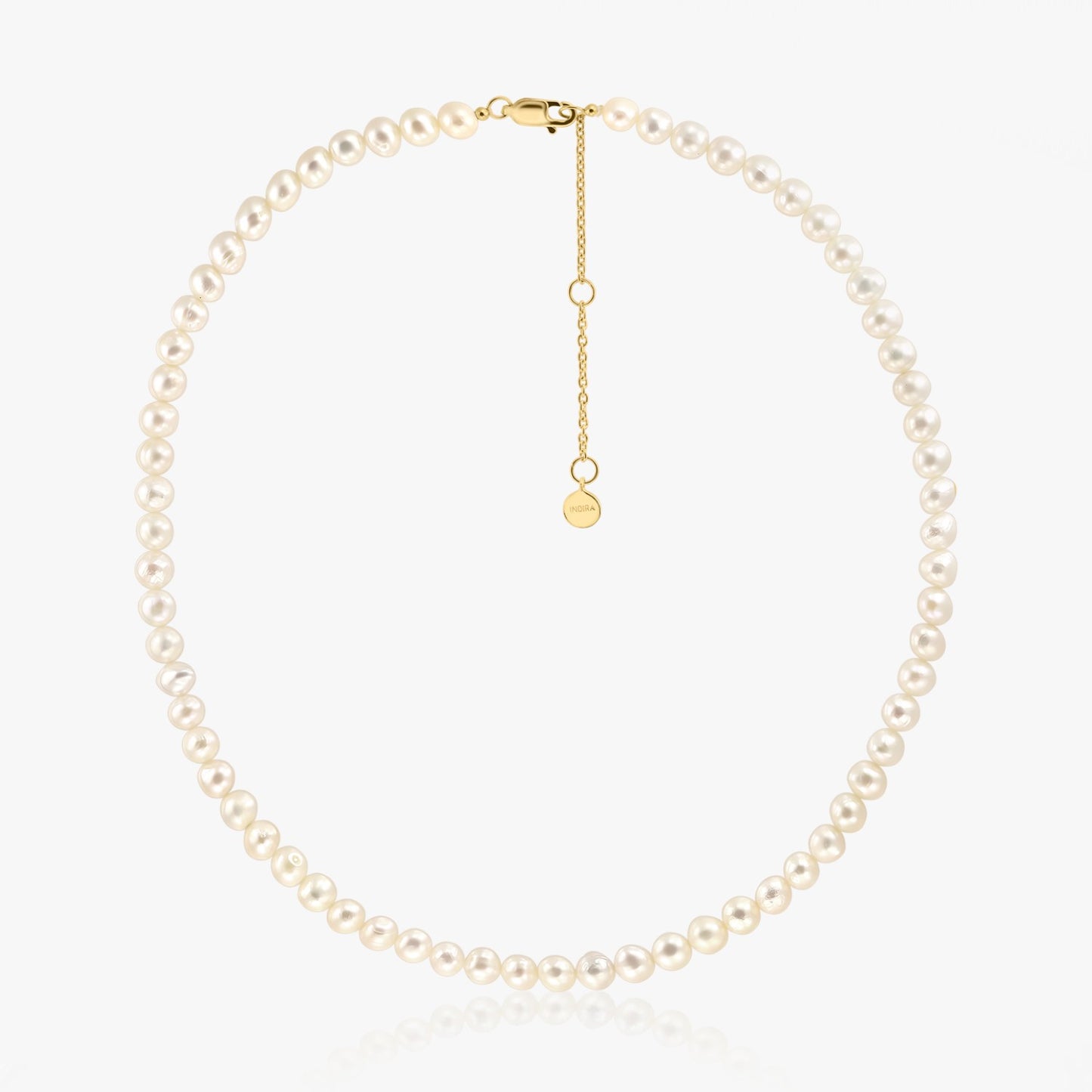 Colier din argint Golden Finesse - Perle Naturale - Indira