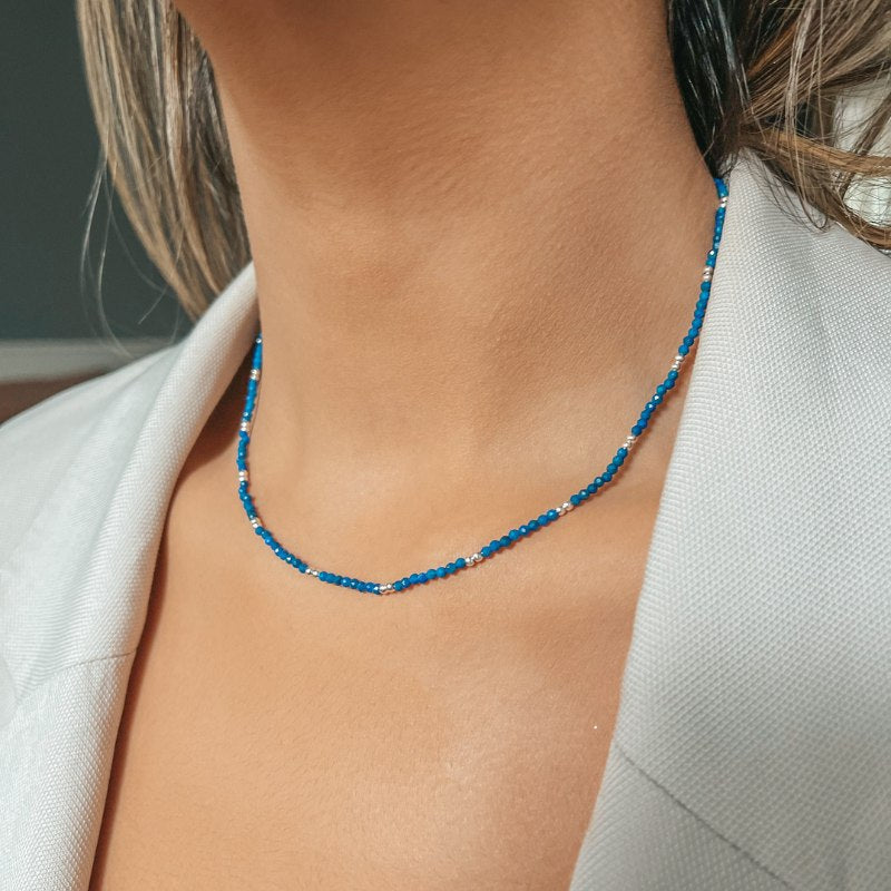 Stříbrný náhrdelník SummerScape - Lapis Lazuli - Indira