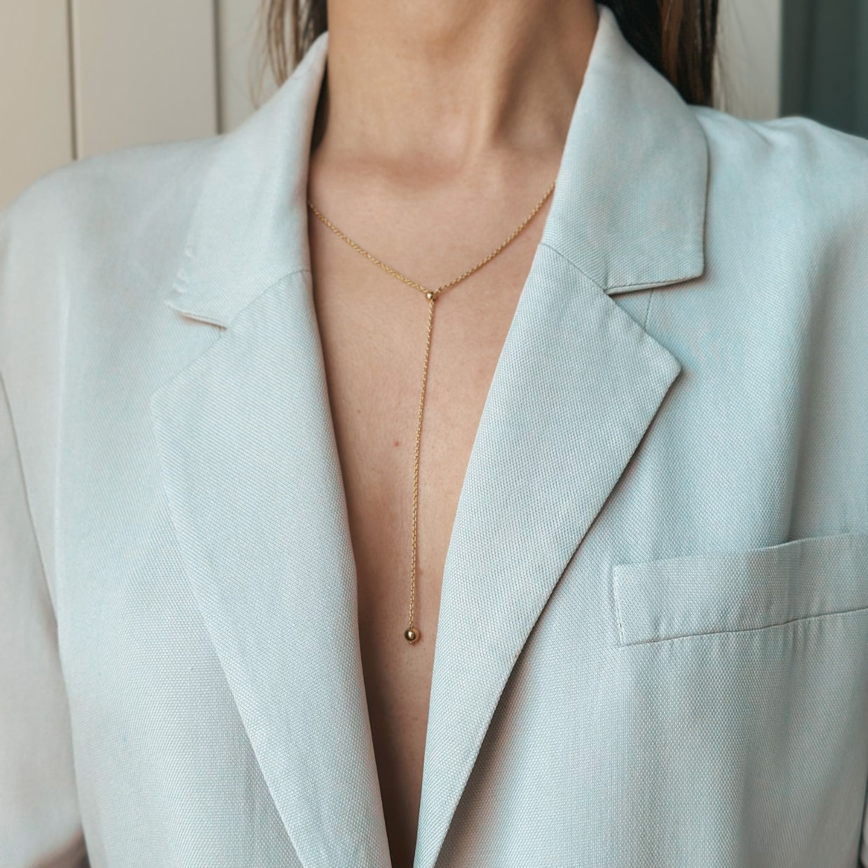 Stříbrný náhrdelník pozlacený Bola - Indira