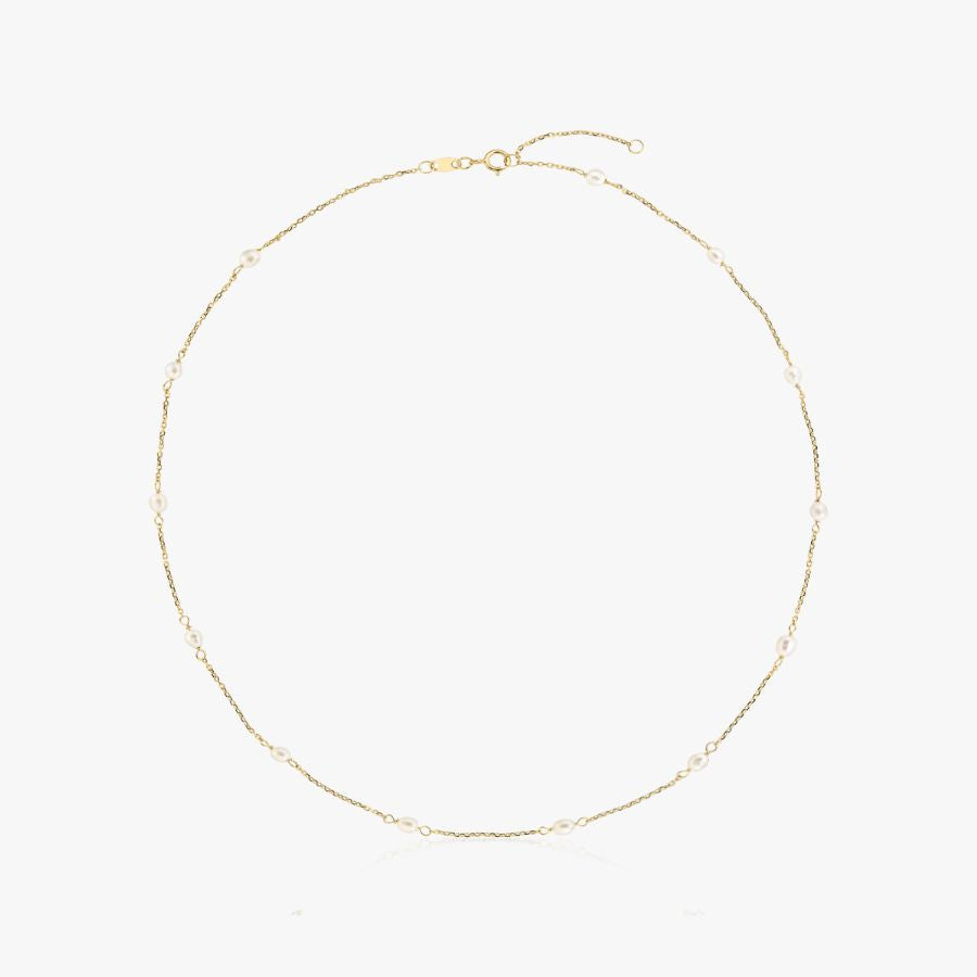 Zlatý náhrdelník Pearl Elegance - Indira