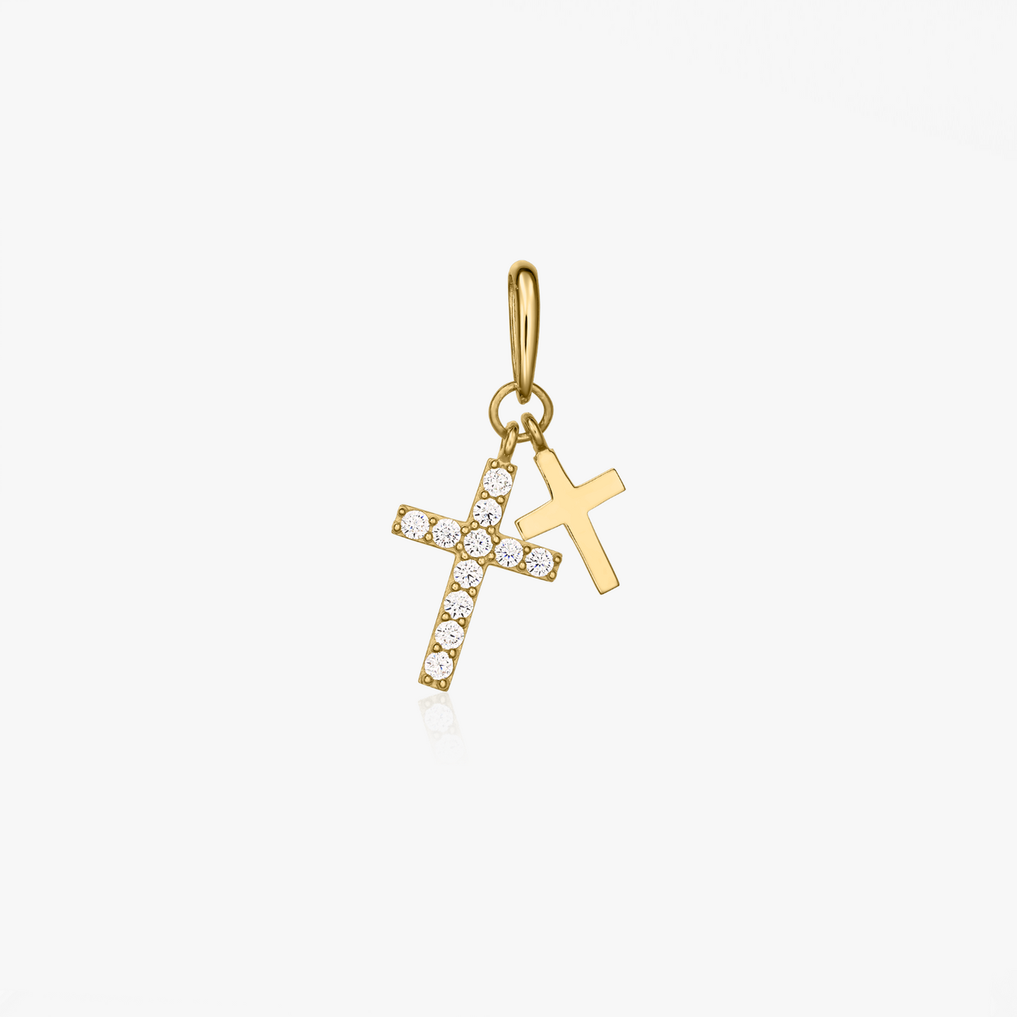 Zlatý přívěsek Double Cross - Indira