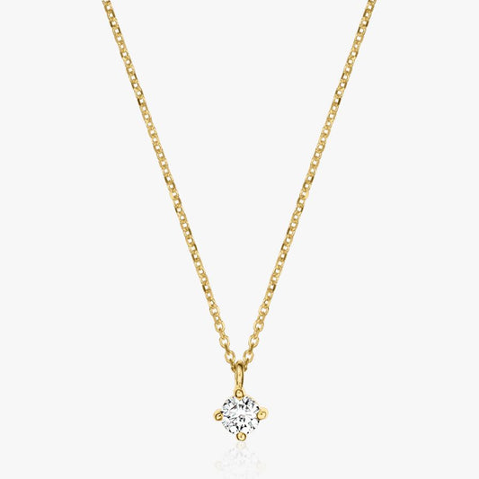 Colier din aur Timeless - Diamant 0.1 CT - Indira
