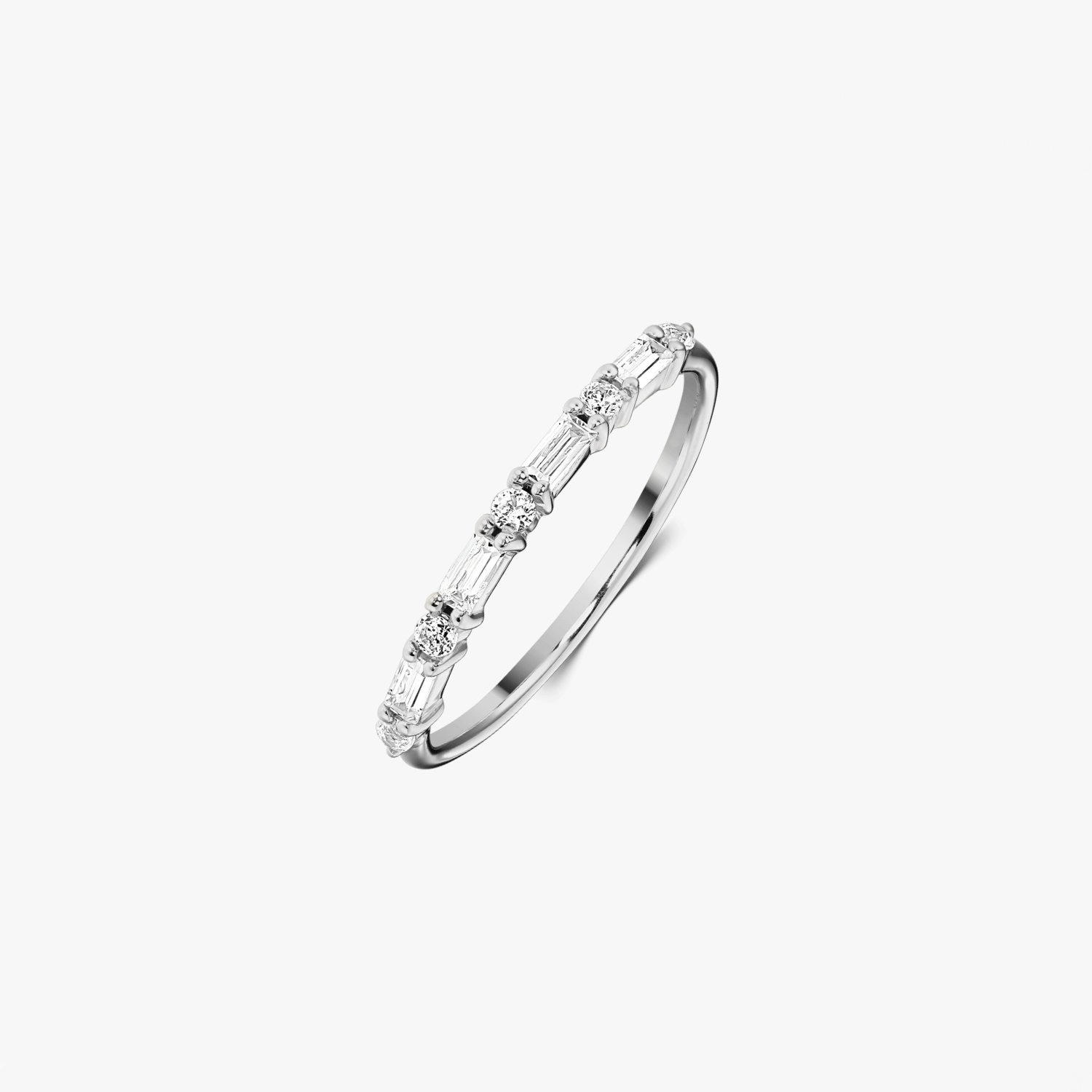 Inel argint Baguette - Zirconiu - Indira
