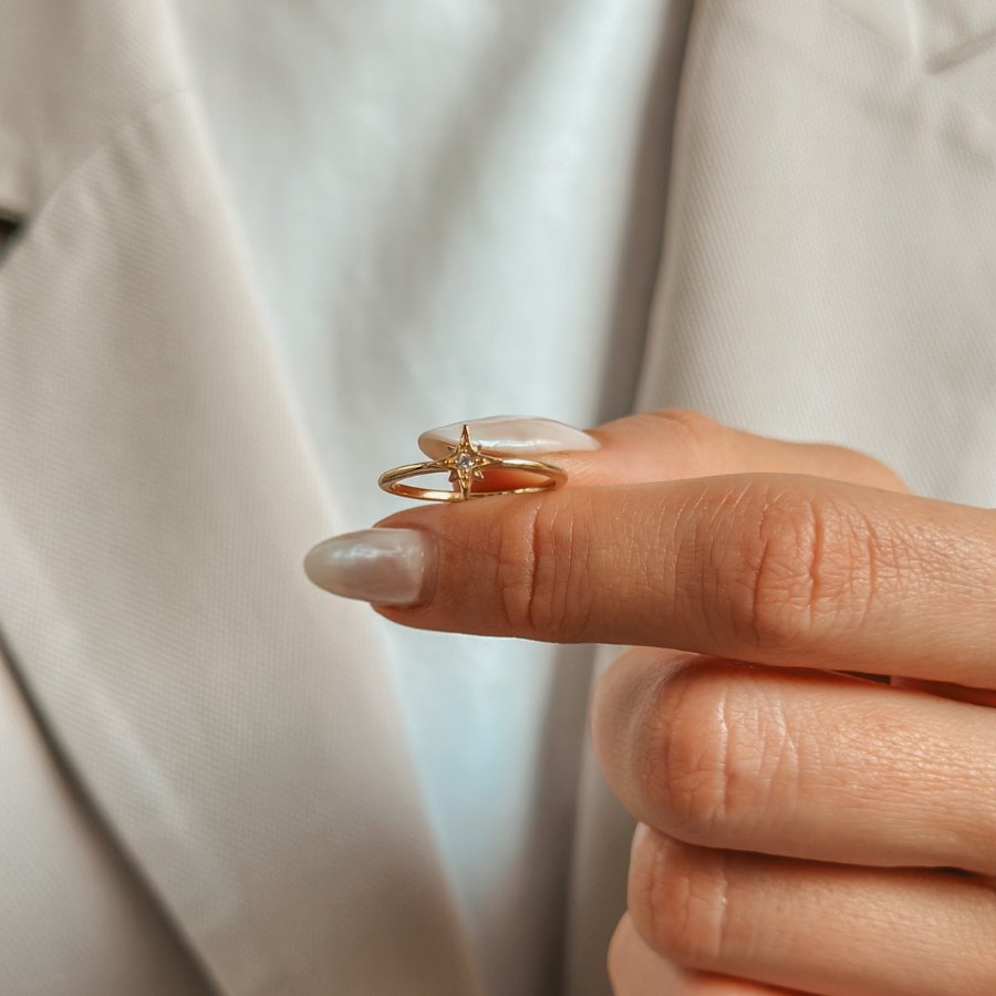 Stříbrný prsten Golden Hera - Zirkon - Indira