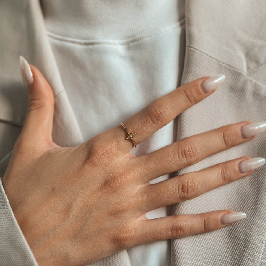 Stříbrný prsten Golden Hera - Zirkon - Indira