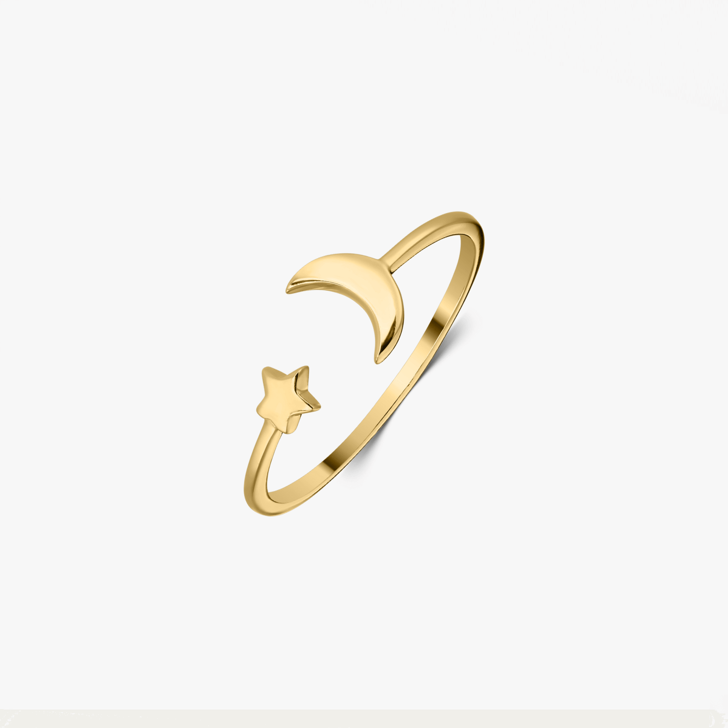 Inel din argint Golden Starry - Indira