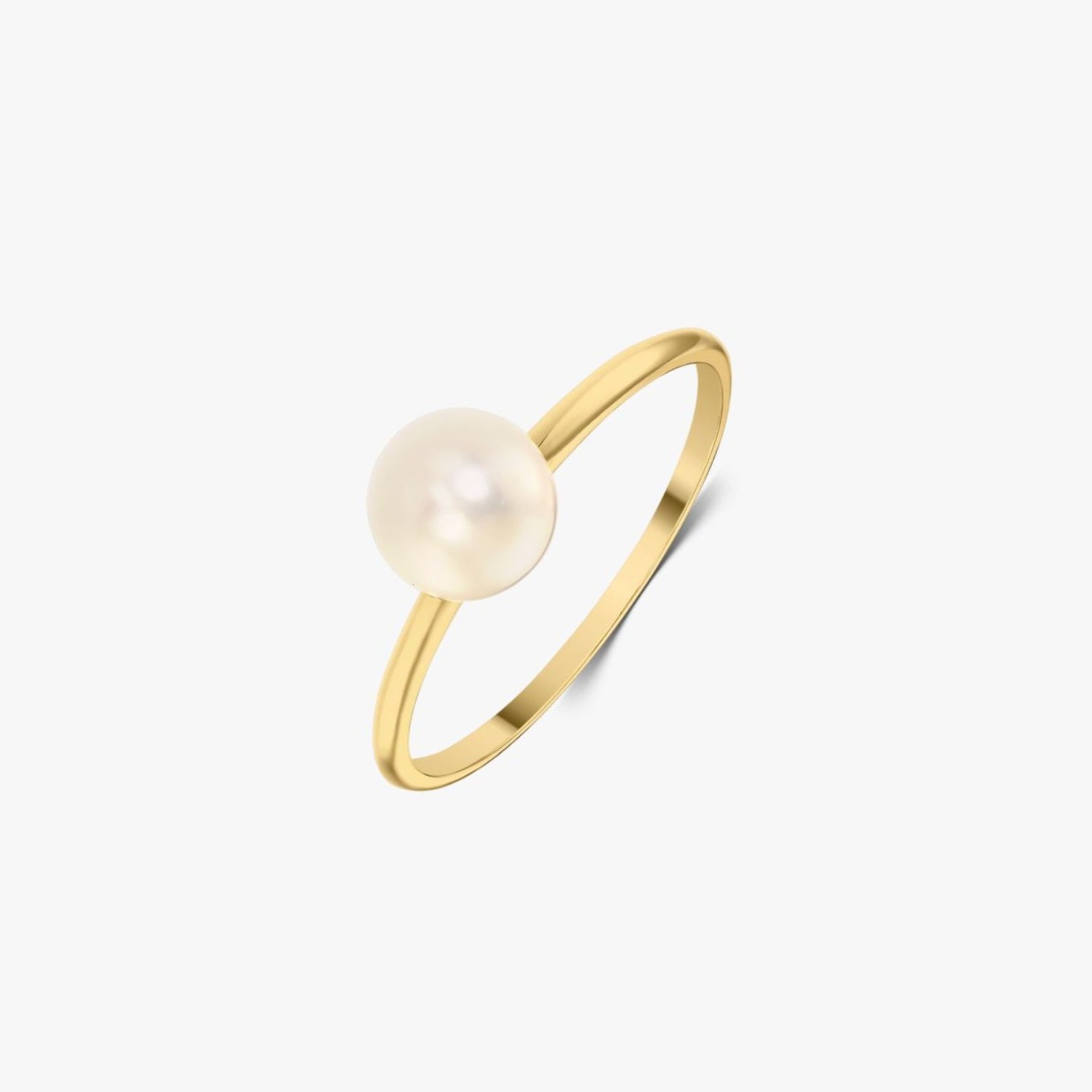 Zlatý prsten Pearl Elegance - Indira