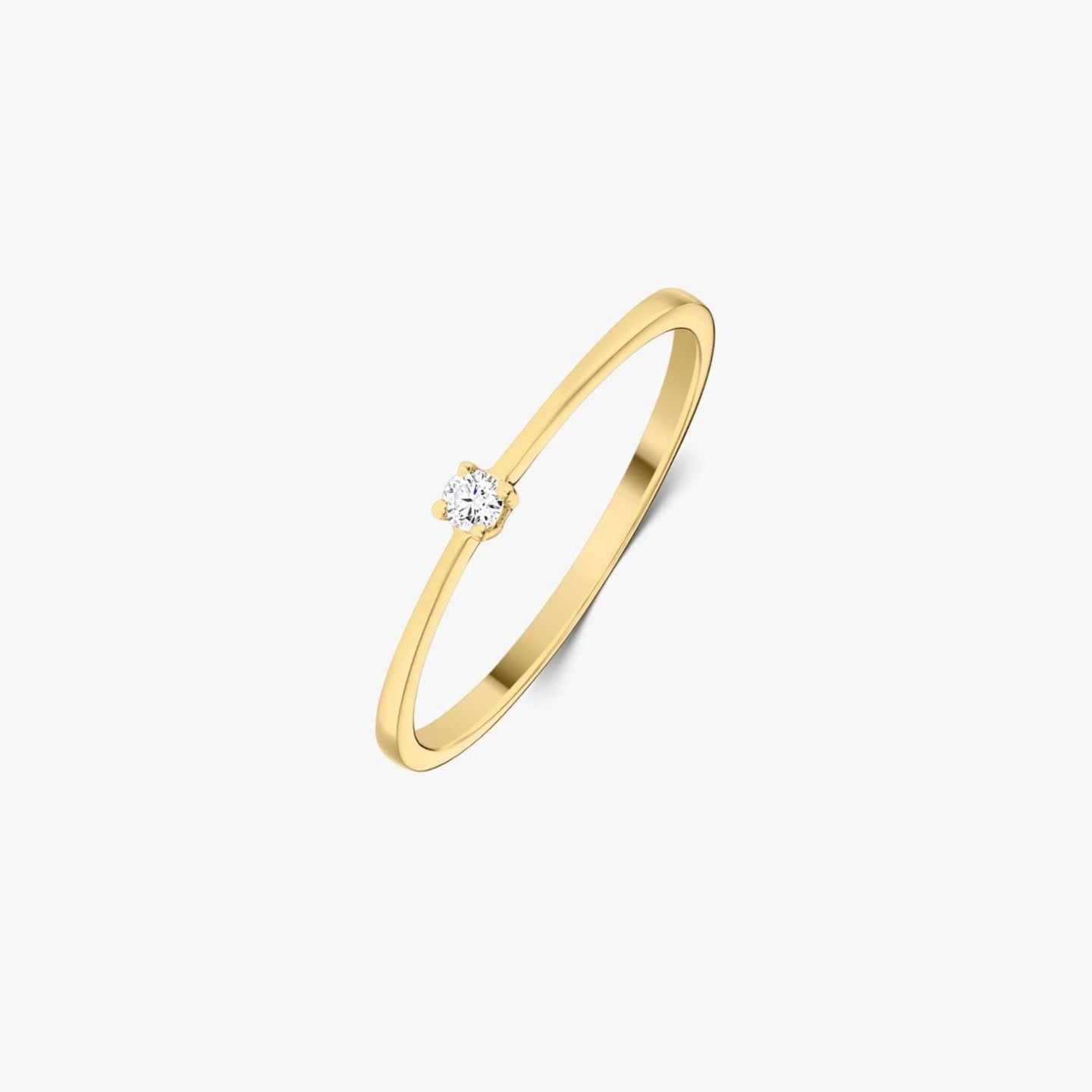 Zlatý prsten Timeless - Diamant 0,03 CT - Indira