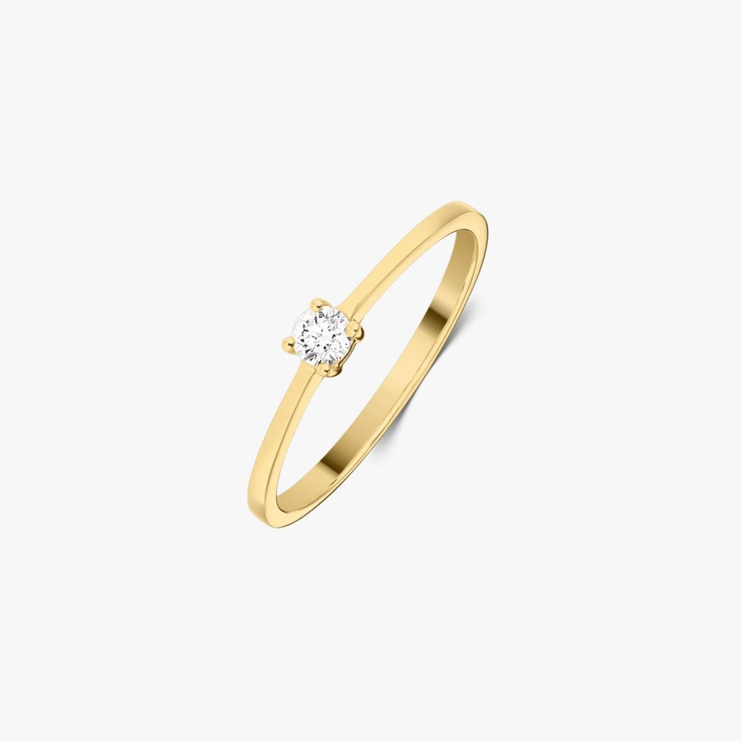 Inel din aur Timeless - Diamant 0.1 CT - Indira