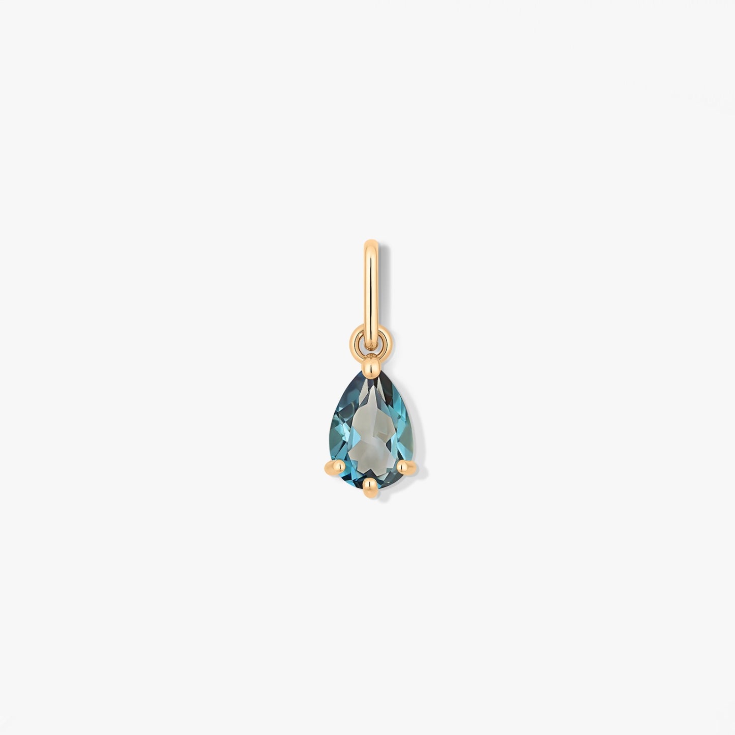 Zlatý přívěsek Birthstone Prosinec - Londýnský topaz