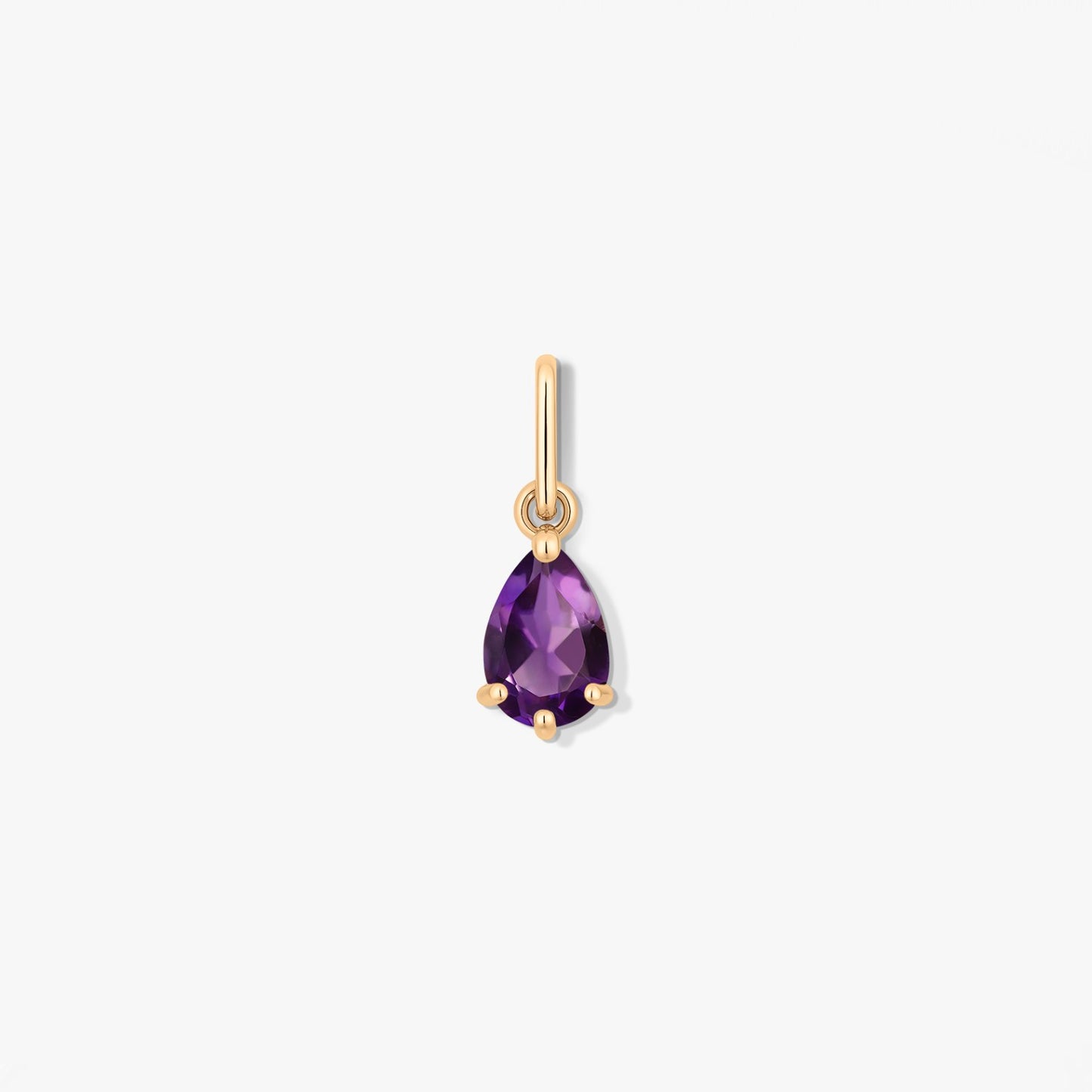 Zlatý přívěsek Birthstone February - Ametyst