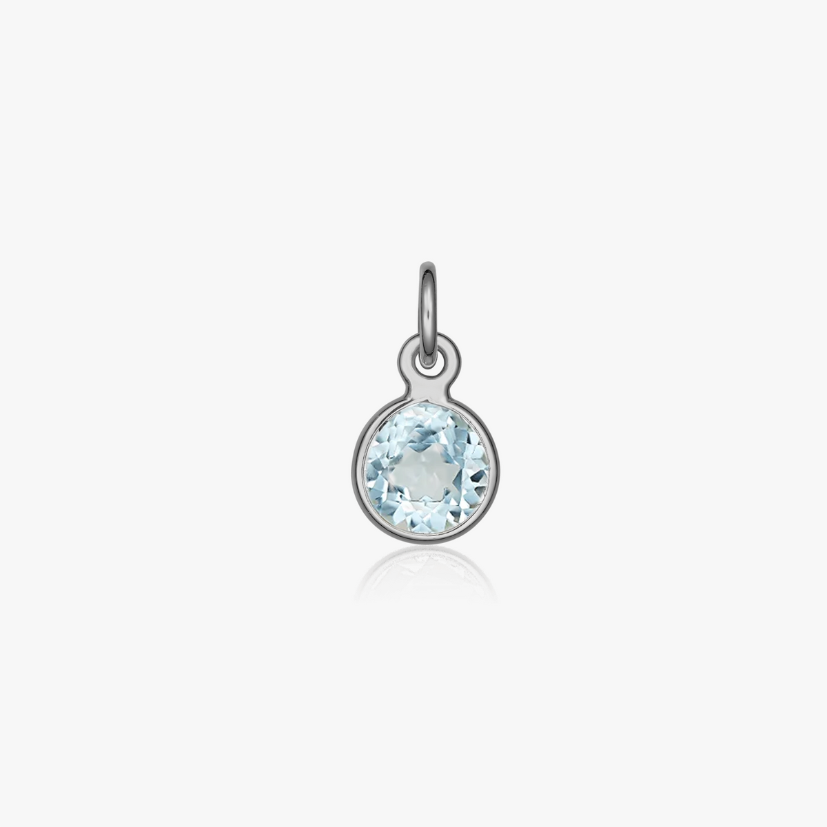 Přívěsek ze stříbra Birthstone April - Modrý Topaz - Indira