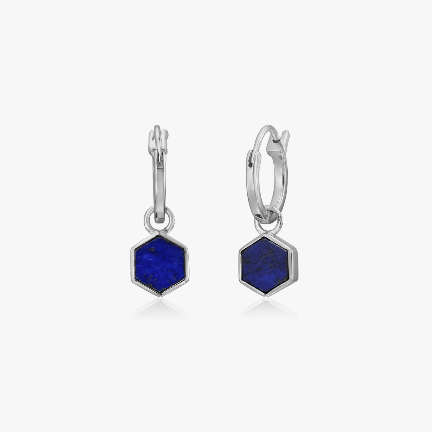 Stříbrné náušnice Charlotte - Lapis Lazuli - Indira