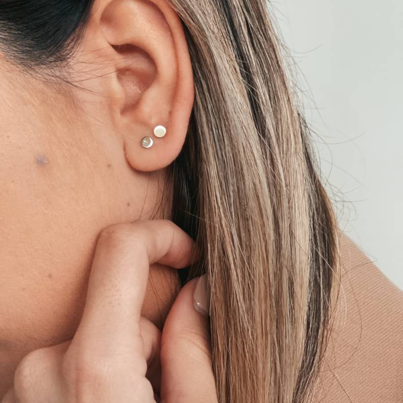 Zlaté náušnice Gold Button - Indira