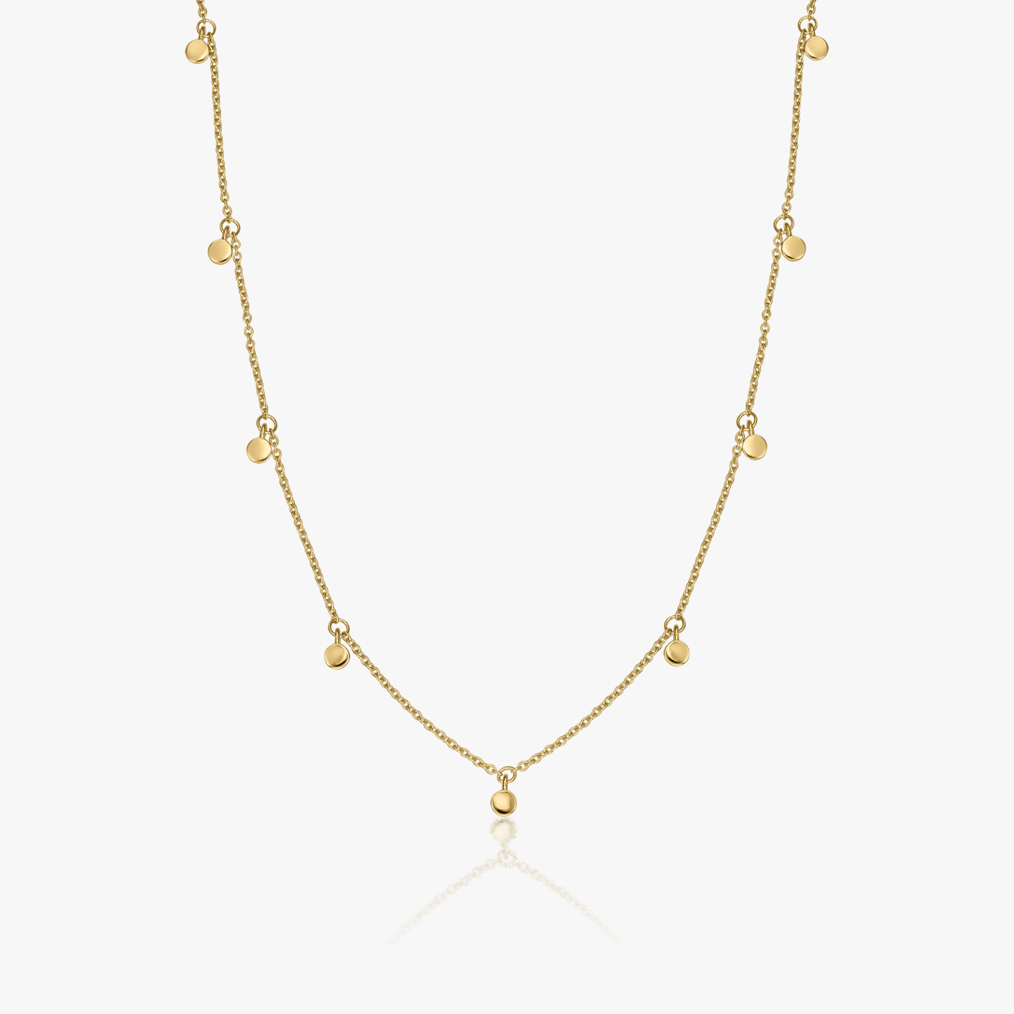 Stříbrný náhrdelník Golden Allegra - Indira