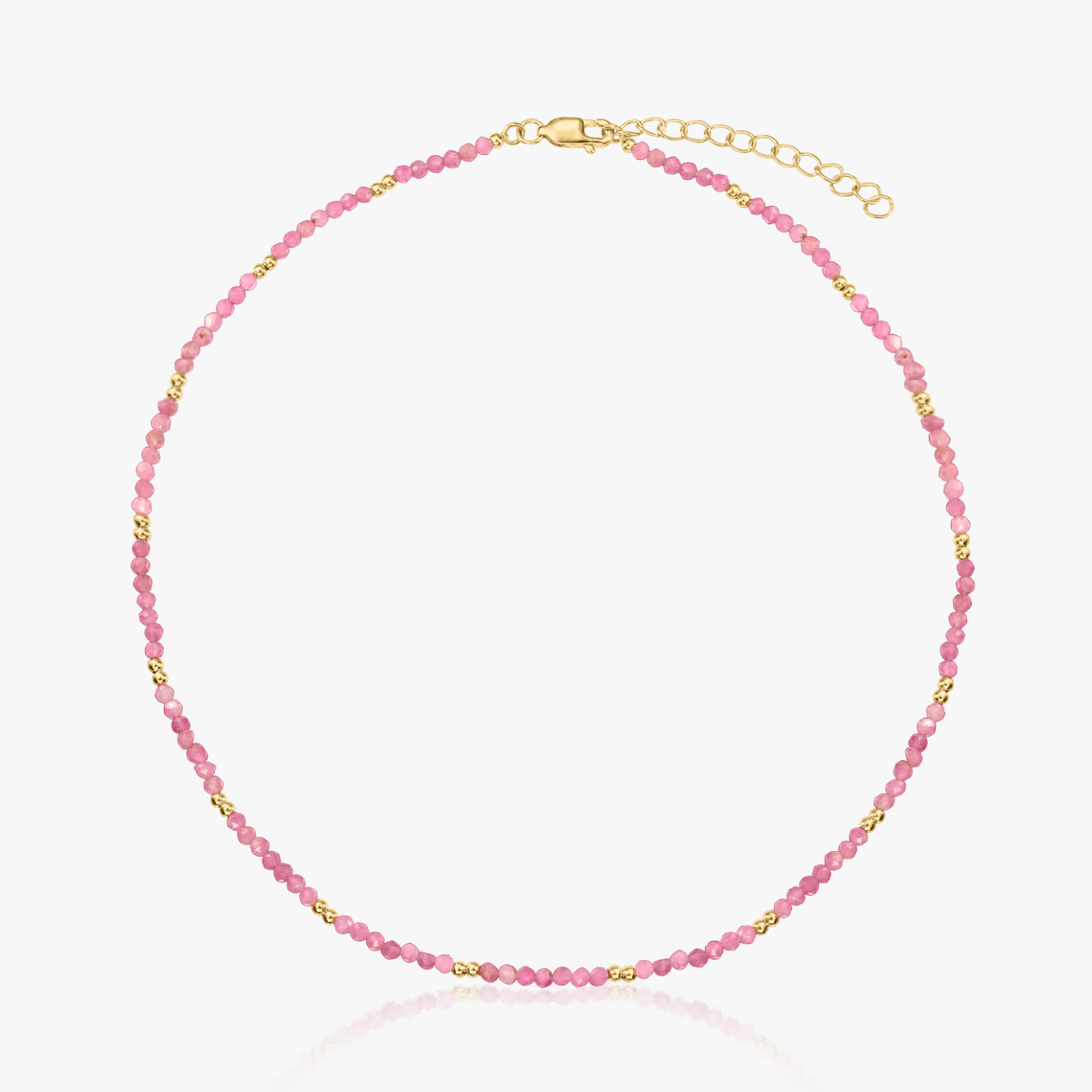 Stříbrný náhrdelník Golden SummerScape - Turmalín - Indira