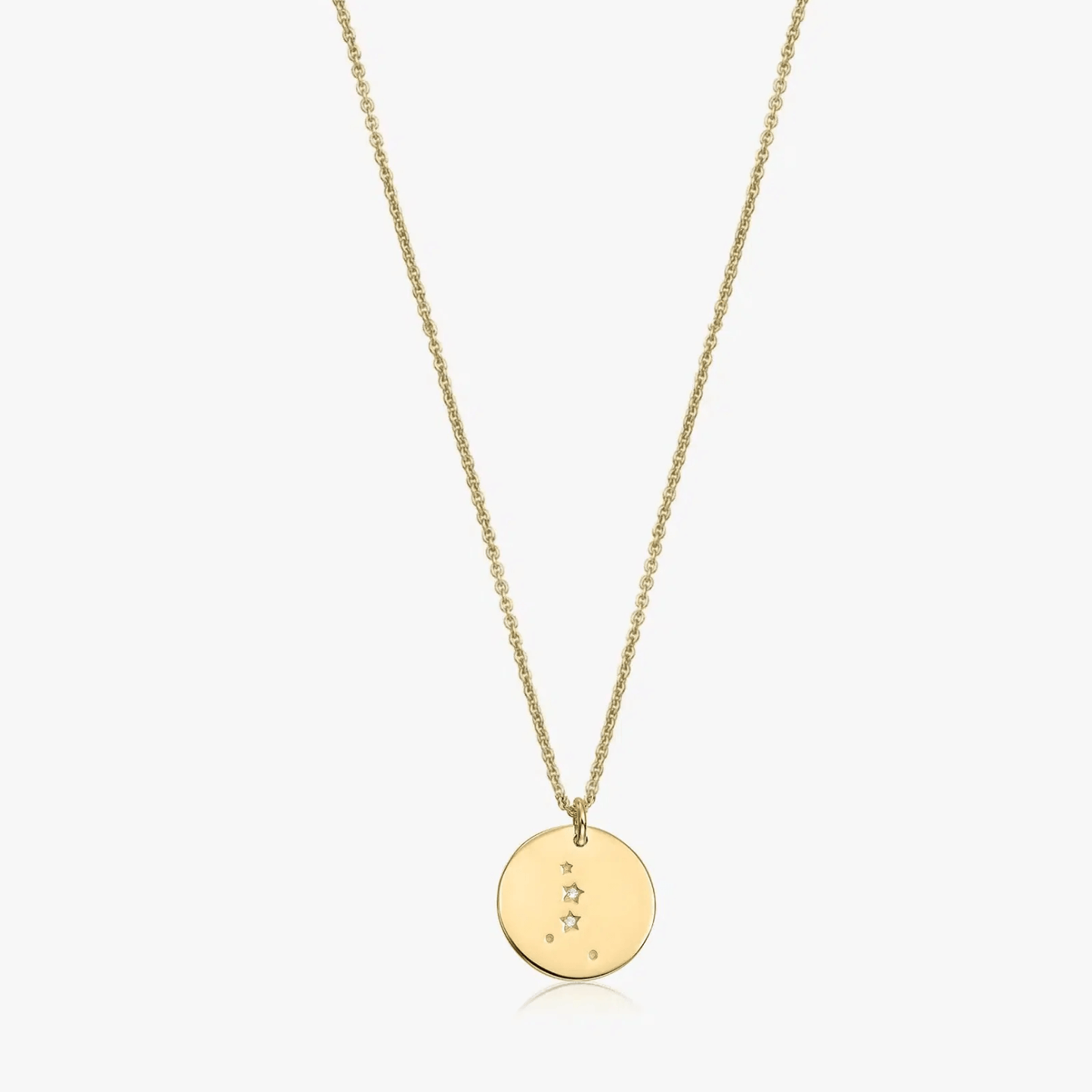 Stříbrný náhrdelník Golden Zodiac - Rak - Indira